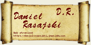 Daniel Rašajski vizit kartica